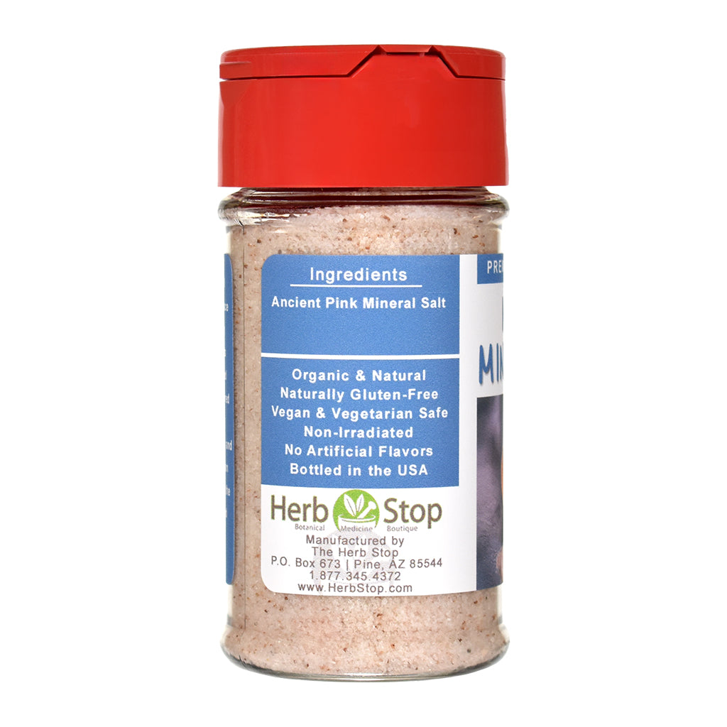 Natural Mineral Salt Jar - Left