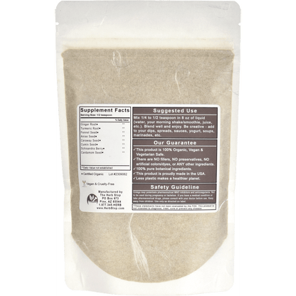 Nature's Zymes Powder Bag - Back