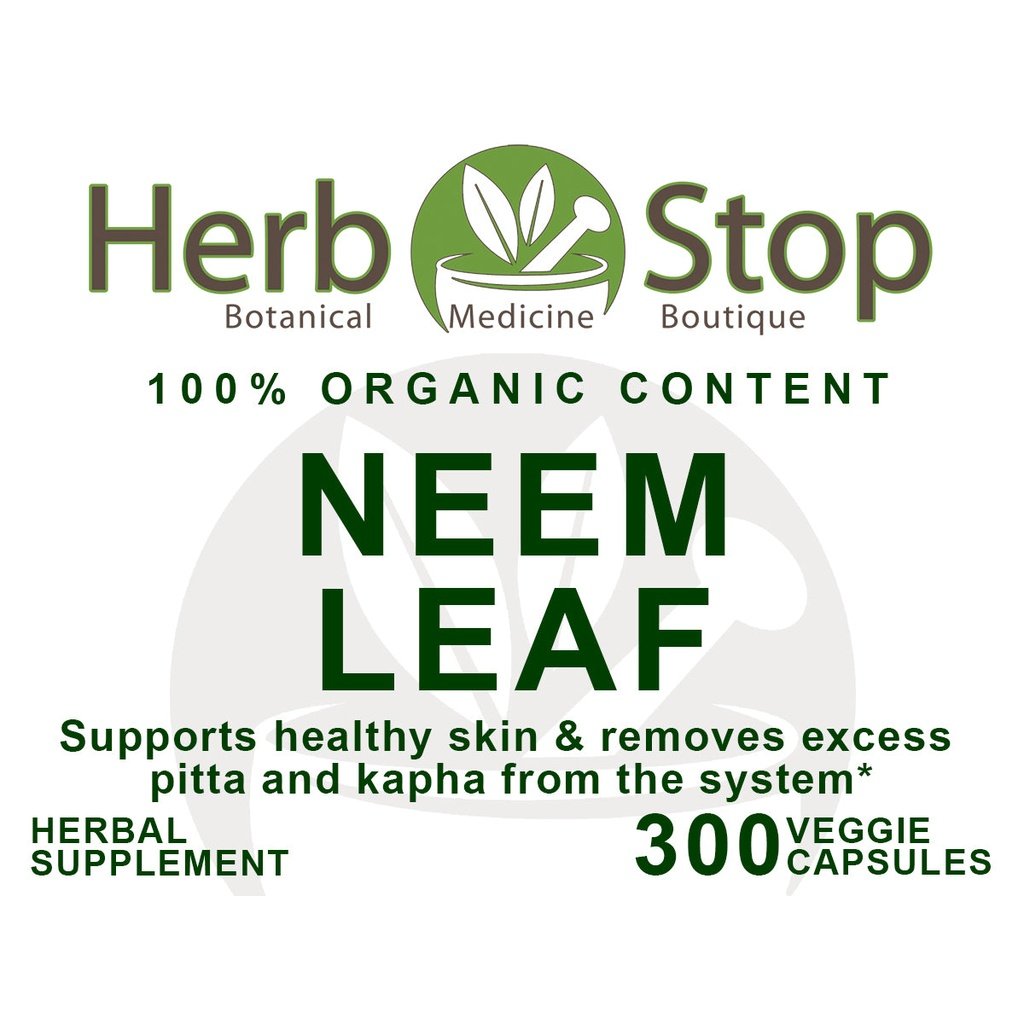 Neem Leaf Capsules Label - Front