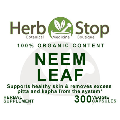 Neem Leaf Capsules Label - Front