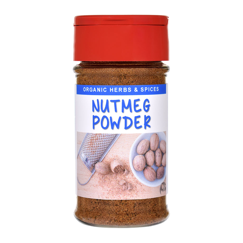 Organic Nutmeg Powder Spice Jar