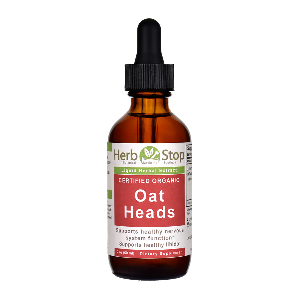 Organic Oat Heads Liquid Extract 2 oz Bottle