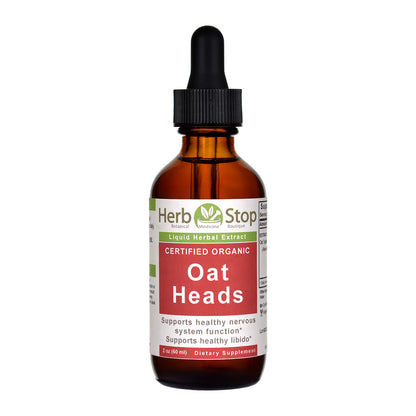 Organic Oat Heads Liquid Extract 2 oz Bottle