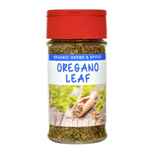 Organic Oregano Leaf Spice Jar