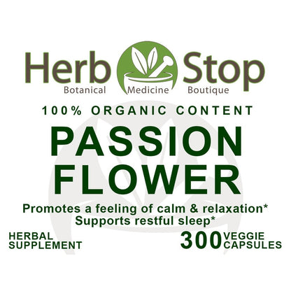 Passion Flower Capsules Label - Front