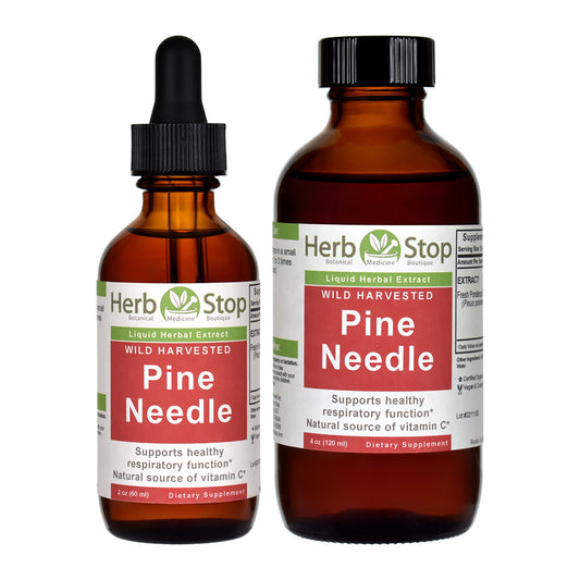 Wild Harvested Pine Needle Liquid Extract Bottles