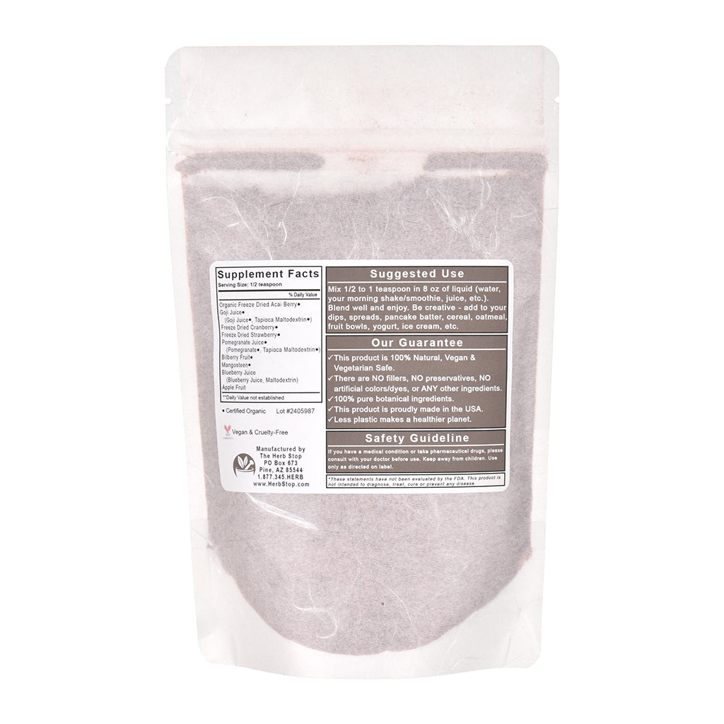 Organic Reds & Blues Fruit Powder