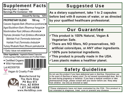 Regularity Capsules Label - Back