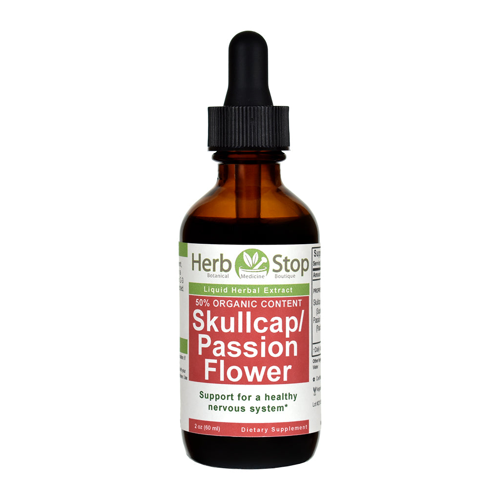 Skullcap/Passion Flower Liquid Extract 2 oz Bottle