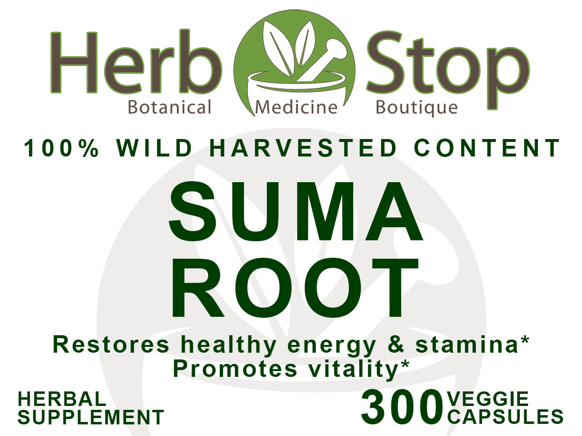 Suma Root Capsules Label - Front