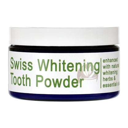 Swiss Whitening Tooth Powder Jar - Front