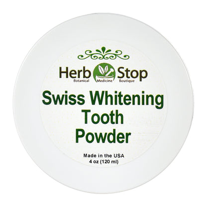 Swiss Whitening Tooth Powder Jar - Top
