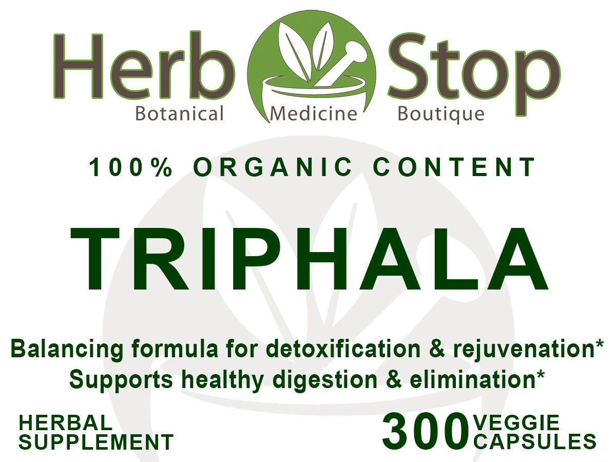 Triphala Capsules Label - Front