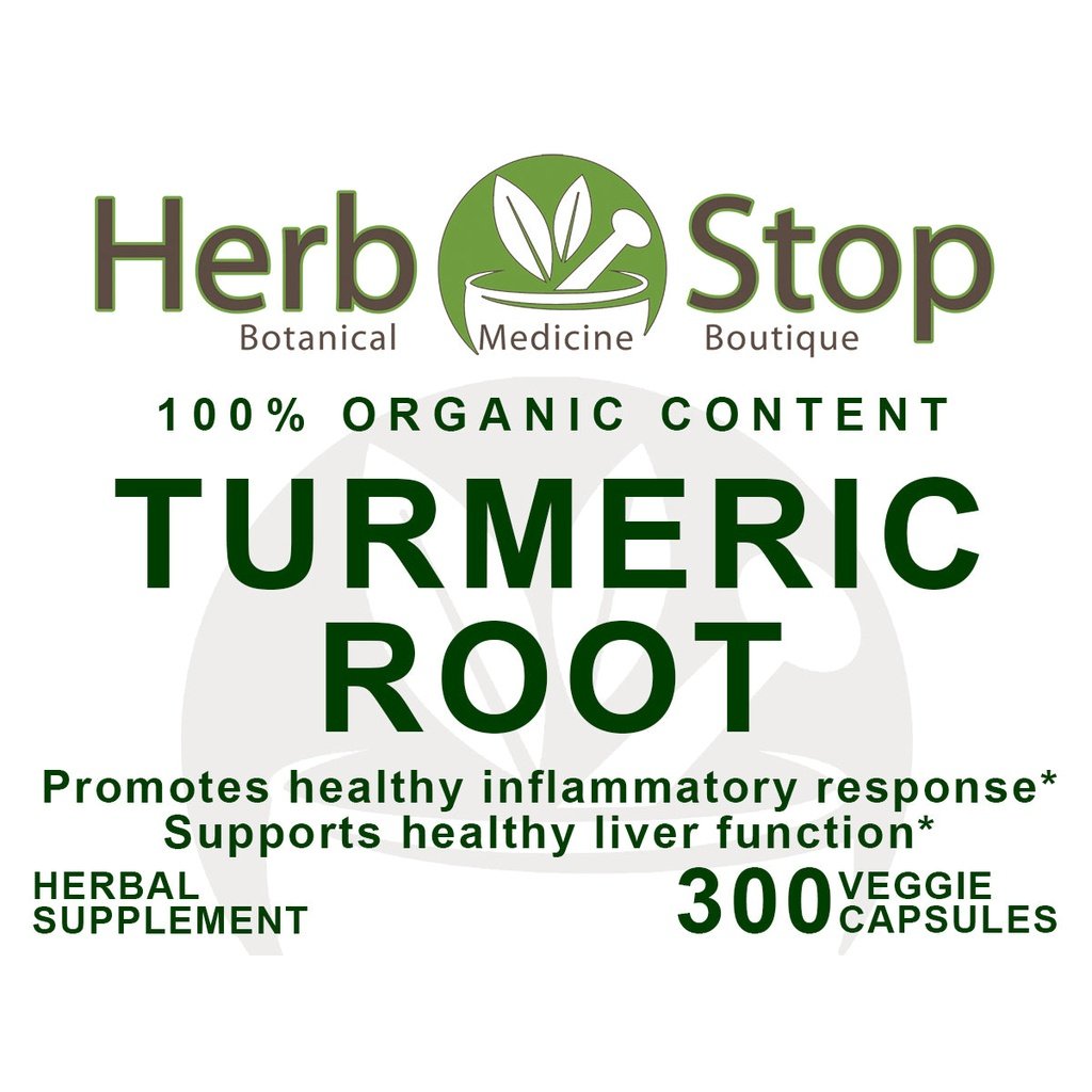 Turmeric Root Capsules Label - Front