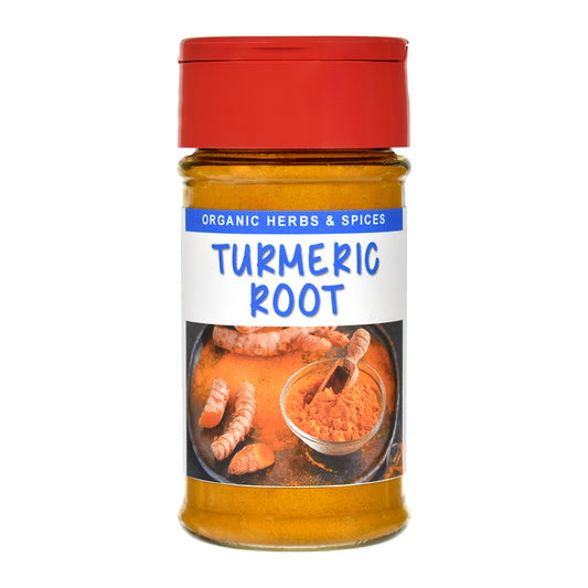 Organic Turmeric Root Powder Spice Jar