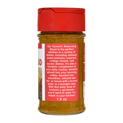 Organic Turmeric Seasoning Blend Spice Jar - Right