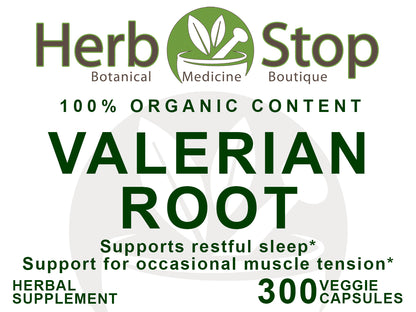 Valerian Root Capsules Label - Front