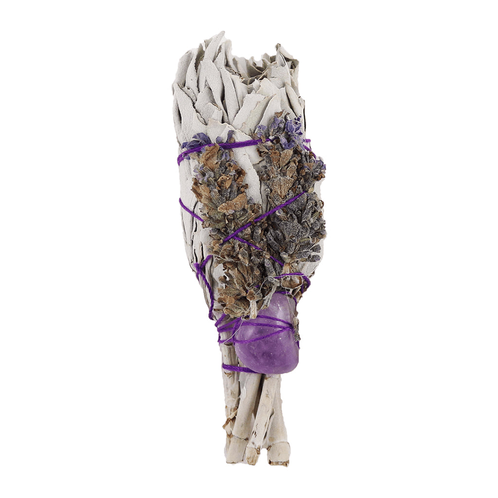 White Sage, Lavender & Amethyst Smudge Bundle