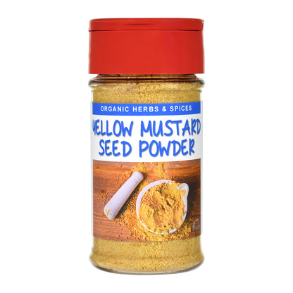 Organic Yellow Mustard Seed Powder Spice Jar