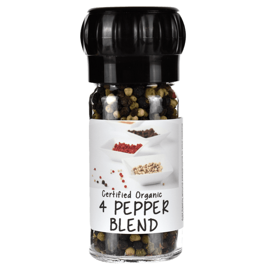 Organic 4 Pepper Blend Grinder Jar