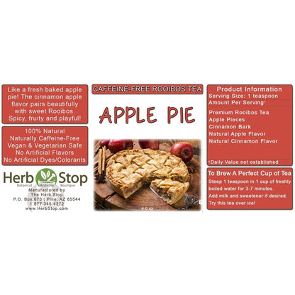 Apple Pie Rooibos Tea Label