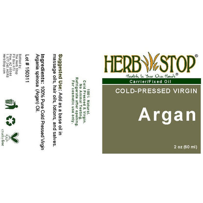 Argan Oil 2 oz Label