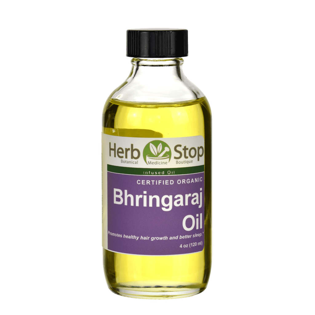 Organic Bhringaraj Infused Oil 4 oz