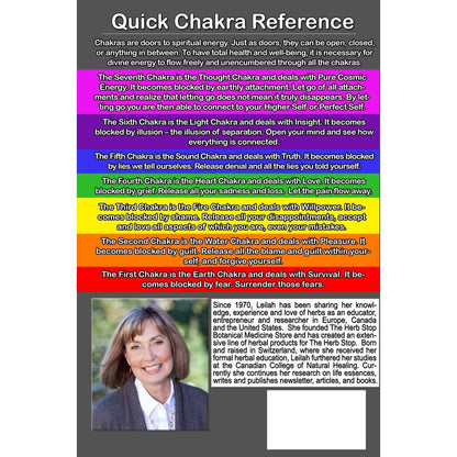 Heal Your Chakras Book by Leilah