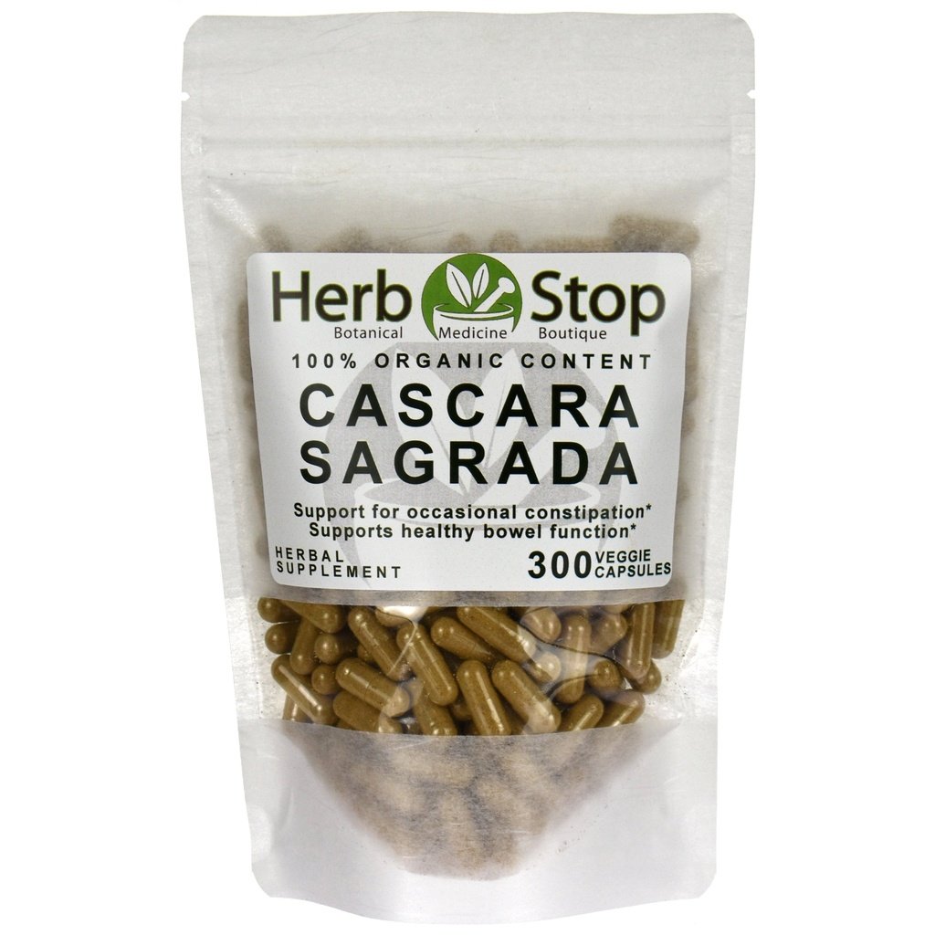 Organic Cascara Sagrada Capsules Bulk Bag