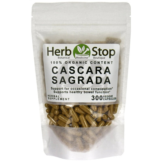 Organic Cascara Sagrada Capsules Bulk Bag