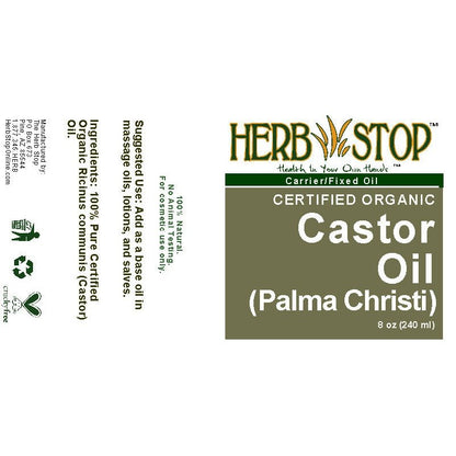 Organic Castor Oil 8 oz