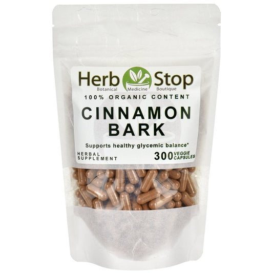 Organic Cinnamon Bark Capsules Bulk Bag