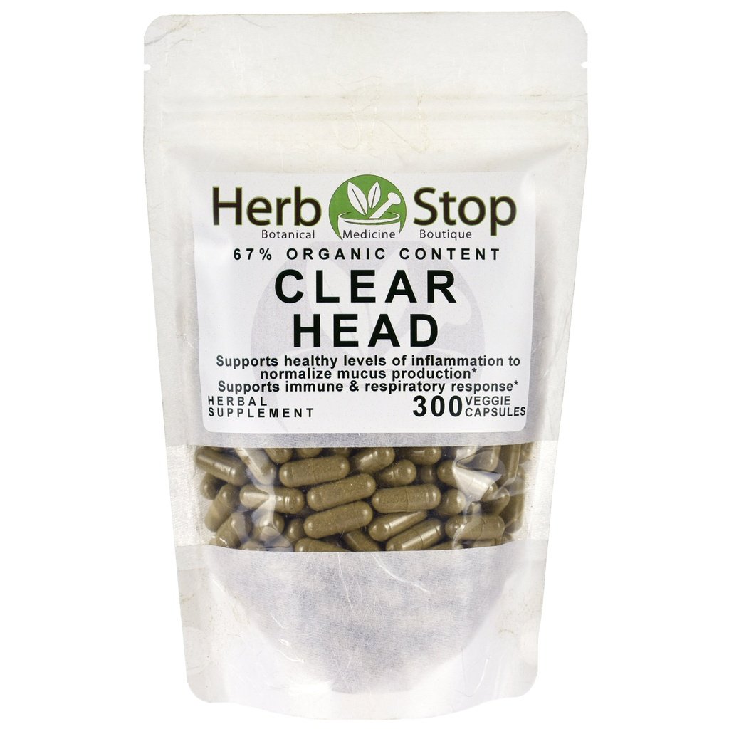 Organic Clear Head Capsules Bulk Bag