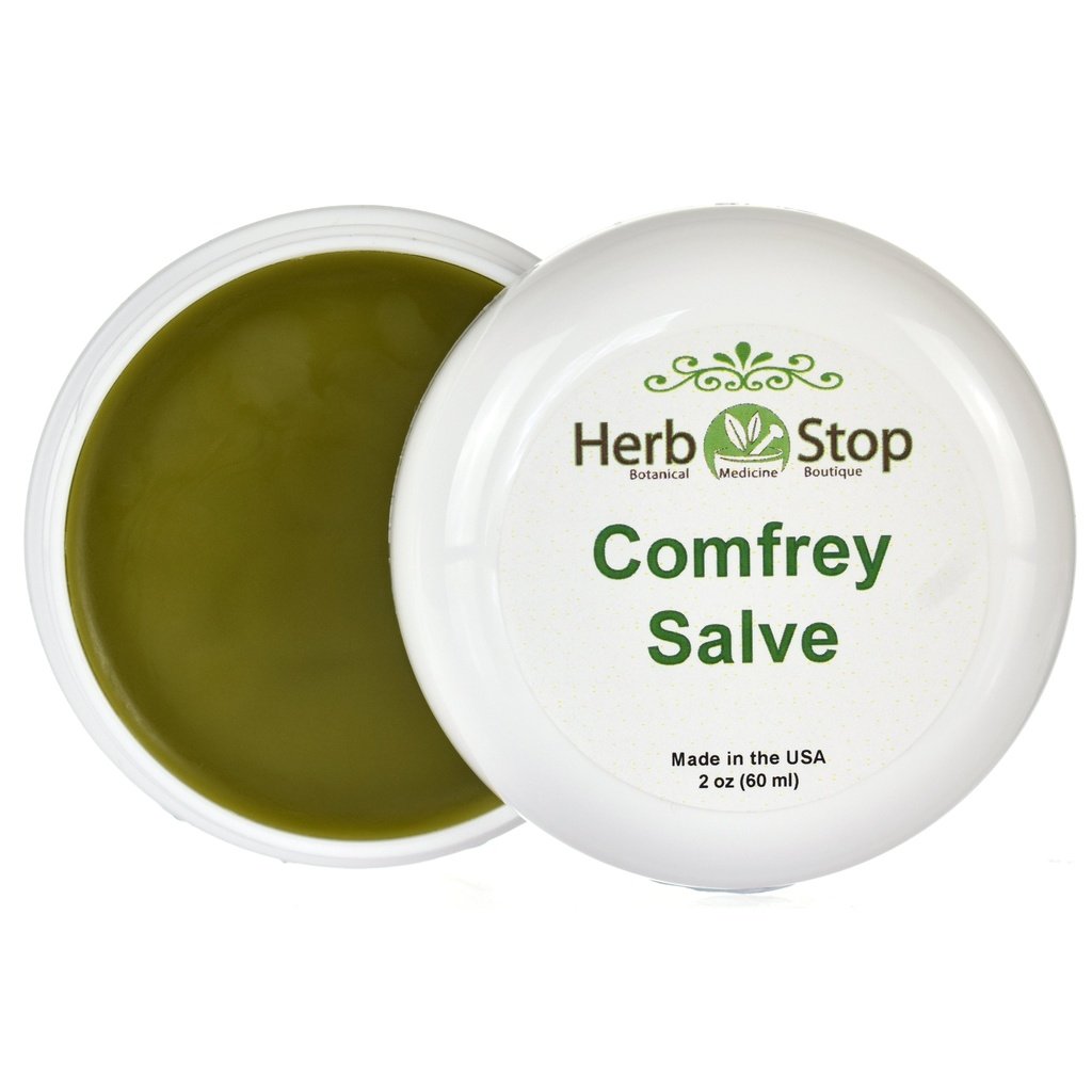 Comfrey Salve Open Jar