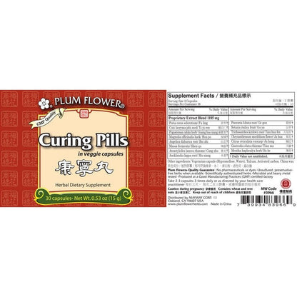 Curing Pills Supplement Facts