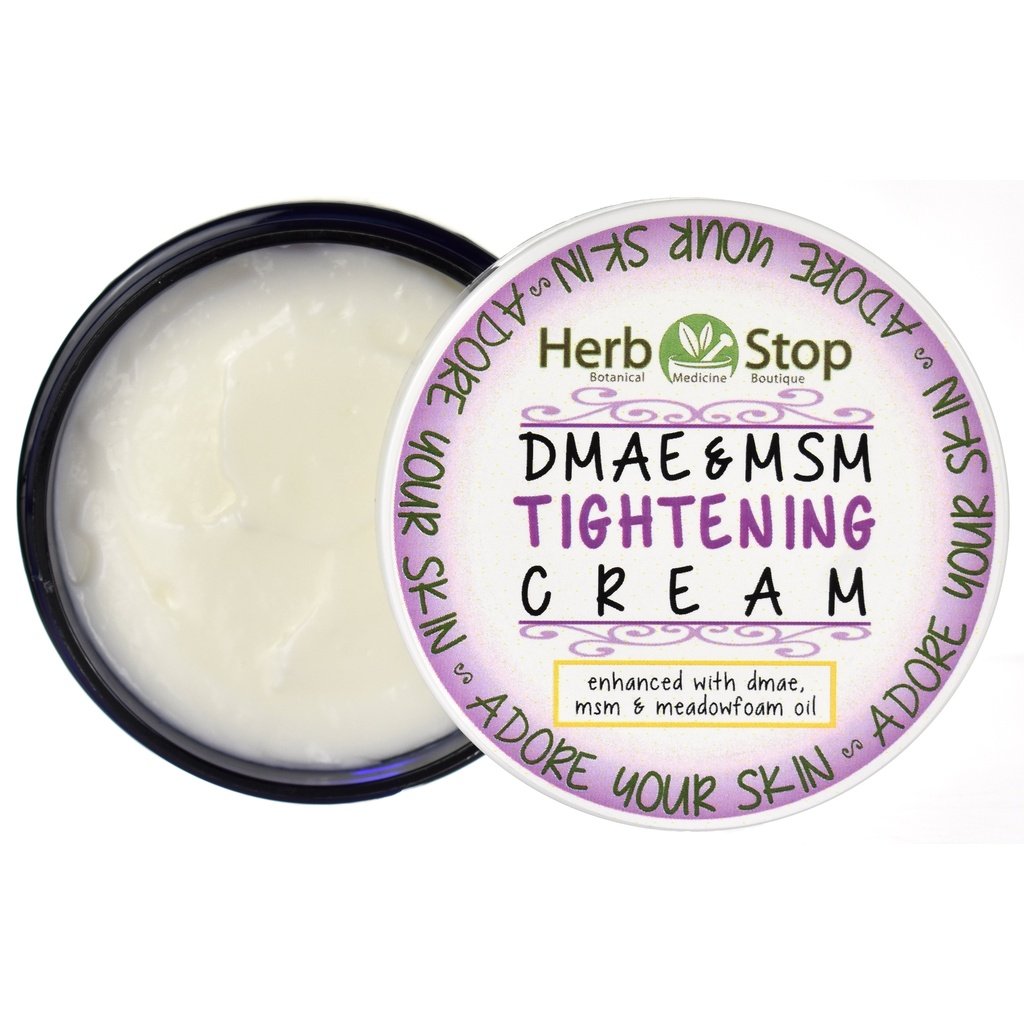 DMAE & MSM Tightening Cream  Open Jar