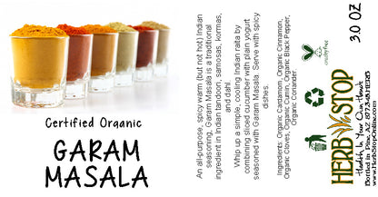 Garam Masala Label