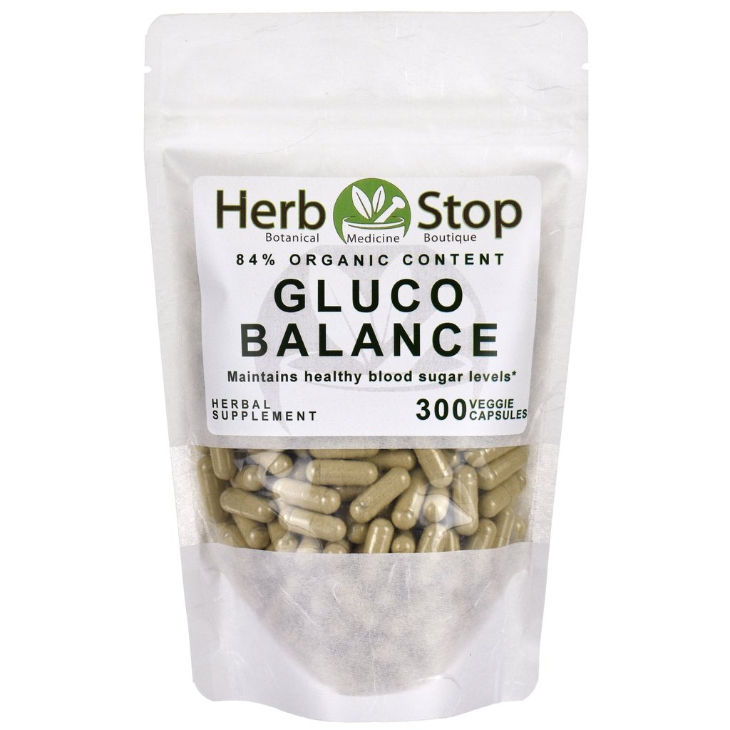 Organic Gluco Balance Capsules Bulk Bag