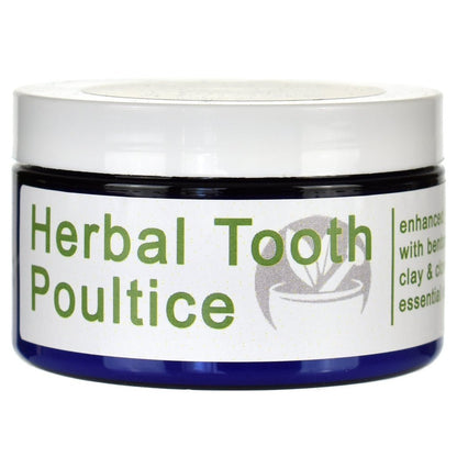 Herbal Tooth Poultice Jar side