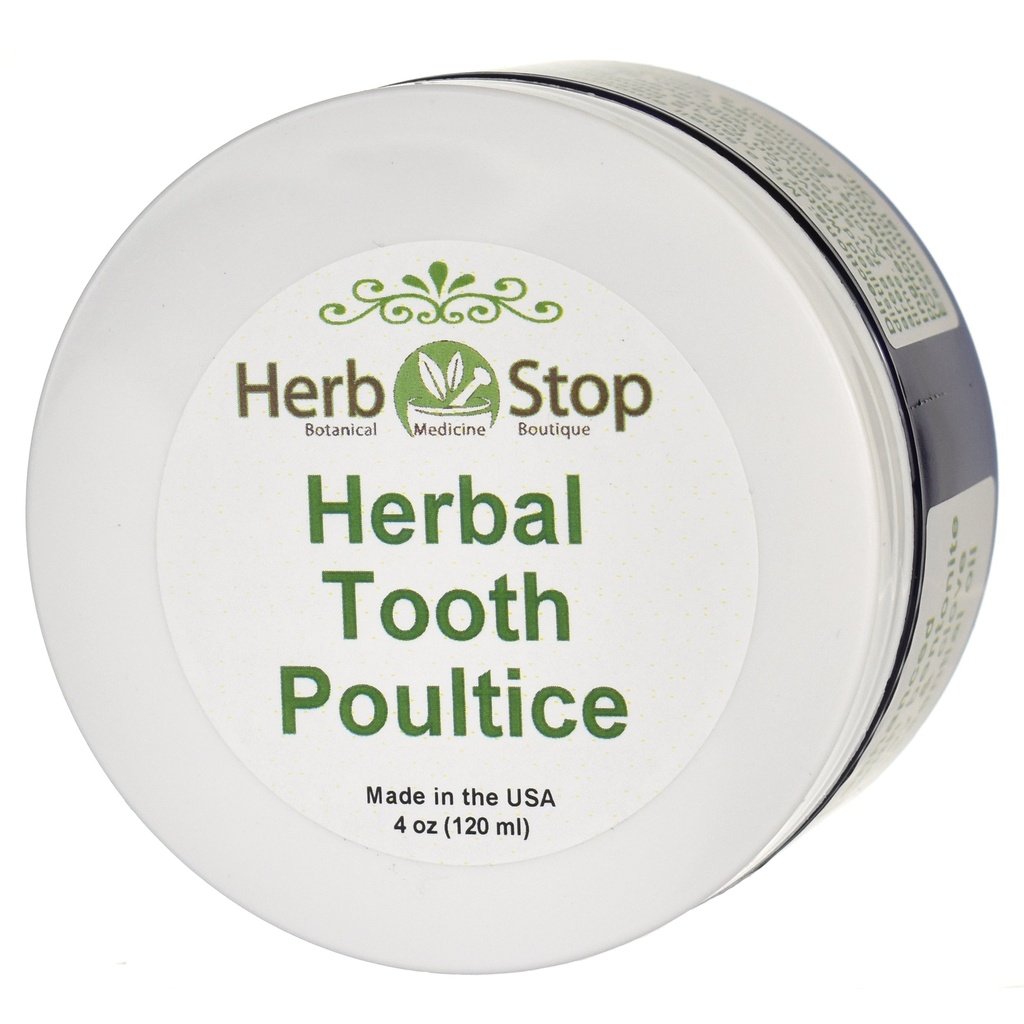 Herbal Poultice Tops Side Jar