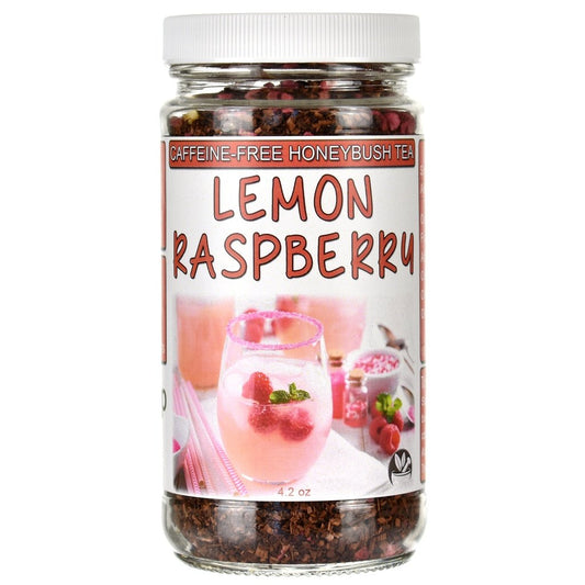 Organic Lemon Raspberry Loose Honeybush Tea Jar