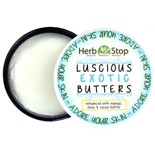 Luscious Exotic Butters Cream Open Jar