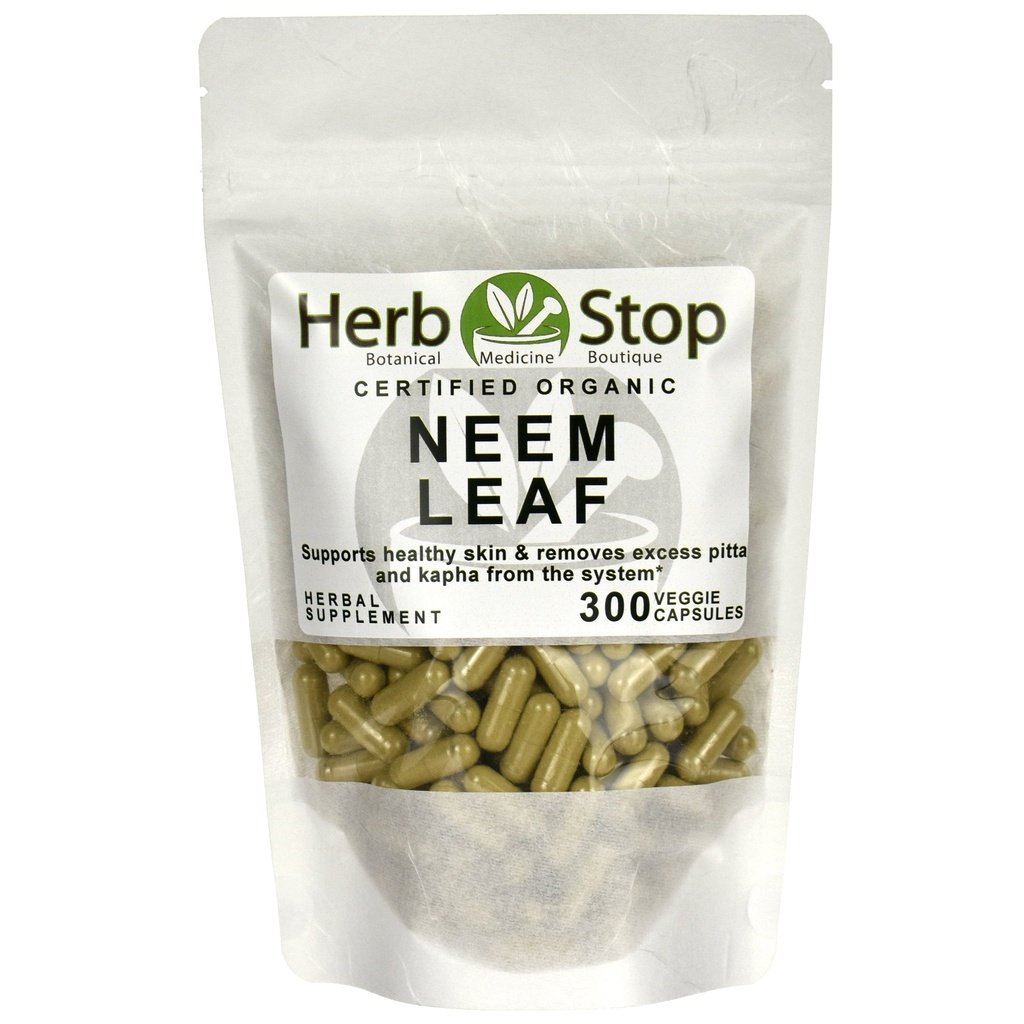 Organic Neem Leaf Capsules Bulk Bag