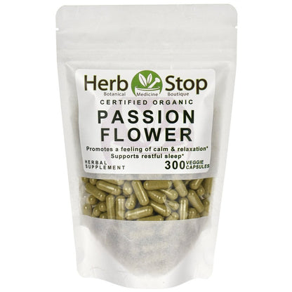 Passion Flower Organic Capsules Bulk Bag