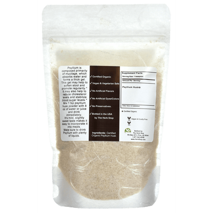 Organic Psyllium Seed Husk Bag Back