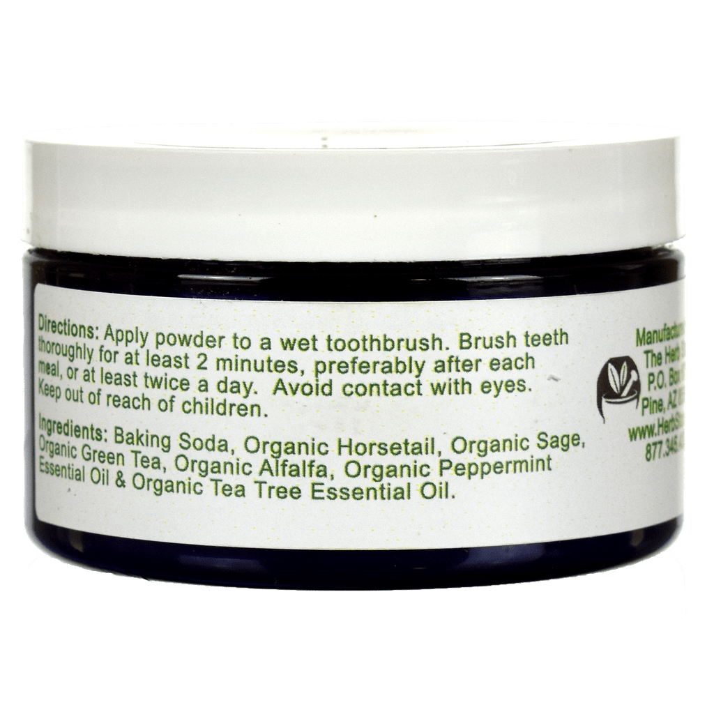 Re-Mineralizing Tooth Powder Back of Jar