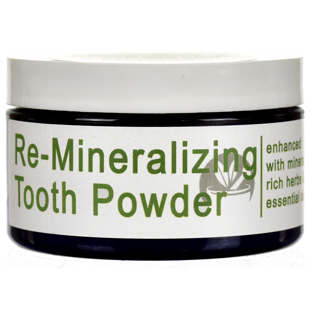 Re-Mineralizing Tooth Powder Side of Jar