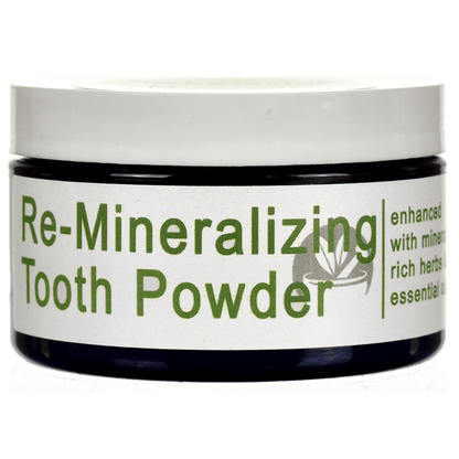 Re-Mineralizing Tooth Powder Side of Jar