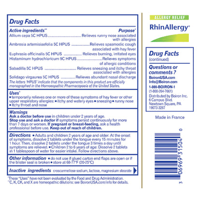 RhinAllergy DF Label