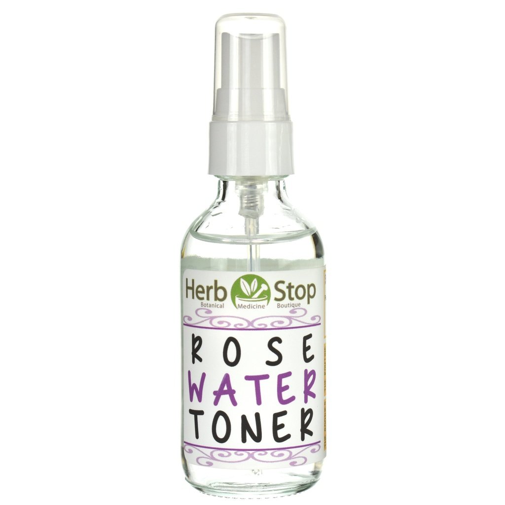 Rose Water Facial Toner Bottle with Sprayer